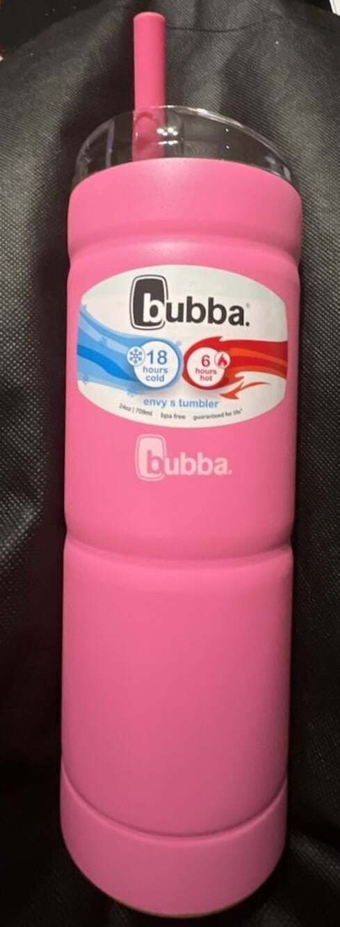 Bubba Envy S Stainless Steel Tumbler with Straw, 24 oz, Pink